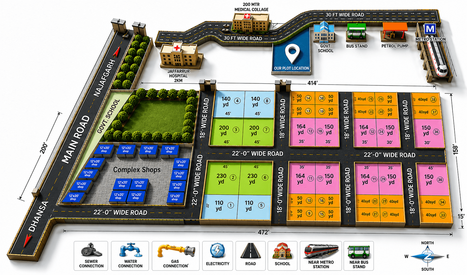 Shyam Vihar Phase-3 layout